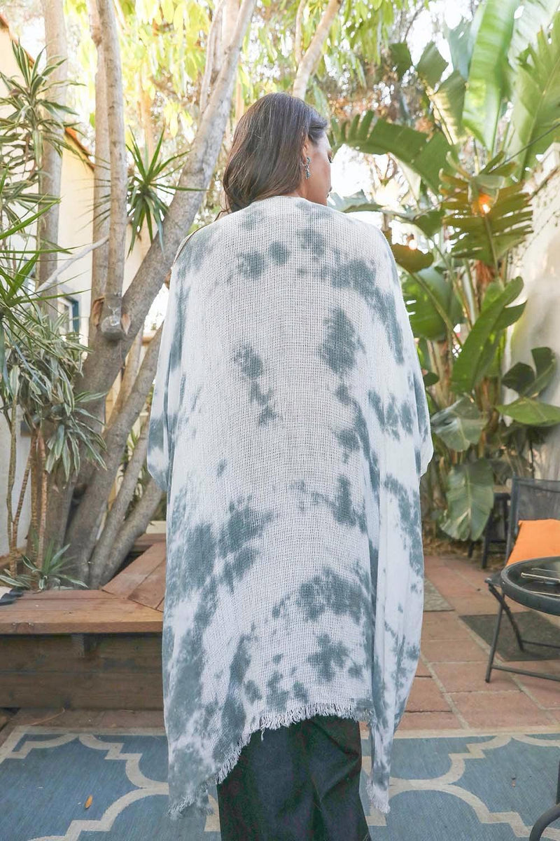 Festive Tie-Dye Kimono - Clothing Whore