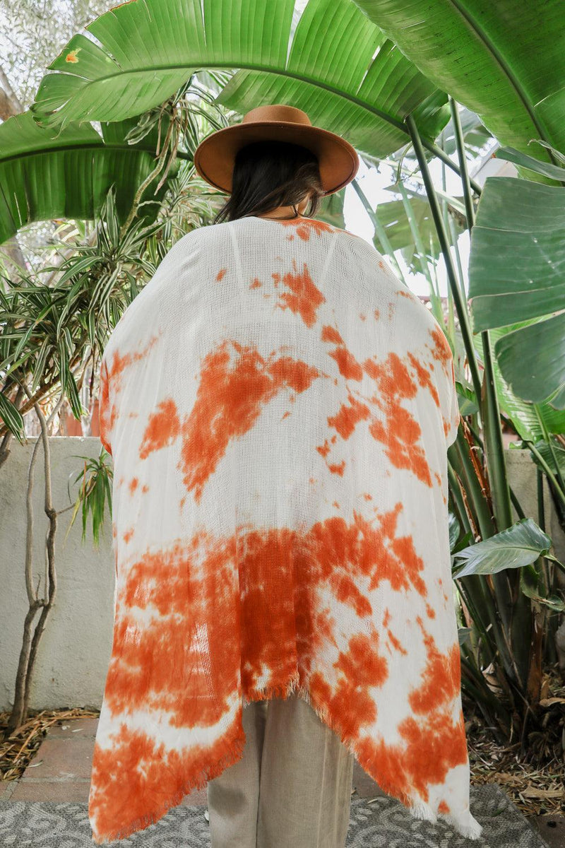 Festive Tie-Dye Kimono - Clothing Whore