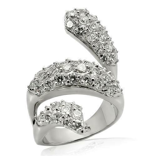 Snake Rhinestone Ring - Clothing Whore