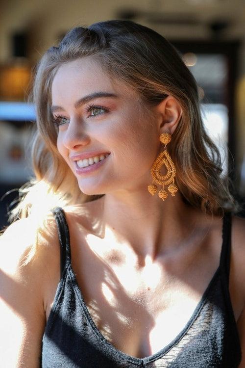 Micro Bead Dangle Earrings - Clothing Whore