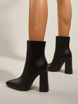 Pointed Toe Short Boots - Clothing Whore