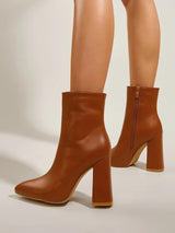 Pointed Toe Short Boots - Clothing Whore