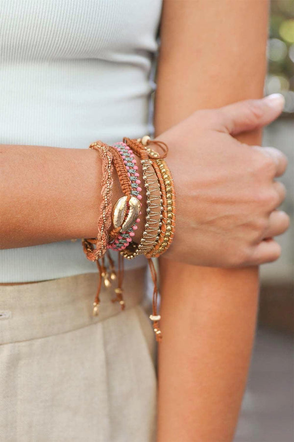 Woven Stackable Beaded Bracelet - Clothing Whore