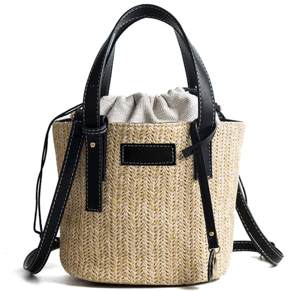Straw Bucket Bag - Clothing Whore