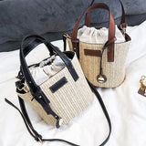 Straw Bucket Bag - Clothing Whore