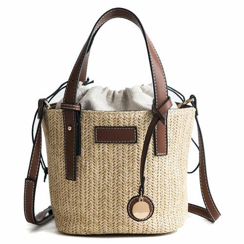 Straw Bucket Bag - Clothing Whore